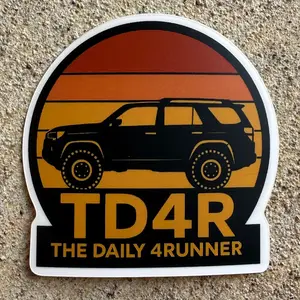 Toyota 4Runner Heritage Sticker - 5th Gen Retro Decal | TD4R