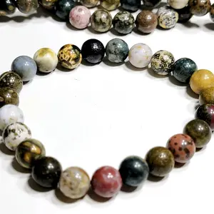 eighth vein ocean jasper wearable stretch bracelet energy