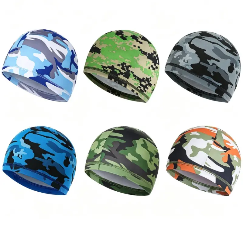 6 Pieces Cooling Skull Caps Helmet Hard Hat Liner Sweat Wicking Running Beanie Cycling for Men Women