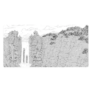 Naruto Anime Mouse Pad and Desk Pad Eternal Duel Mousepad for Gaming and Office Use