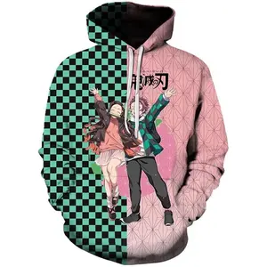 YUESUO Anime Slayer Hoodies, Unisex 3D Printed Cosplay Sweatshirt for Men Women Boys Girls