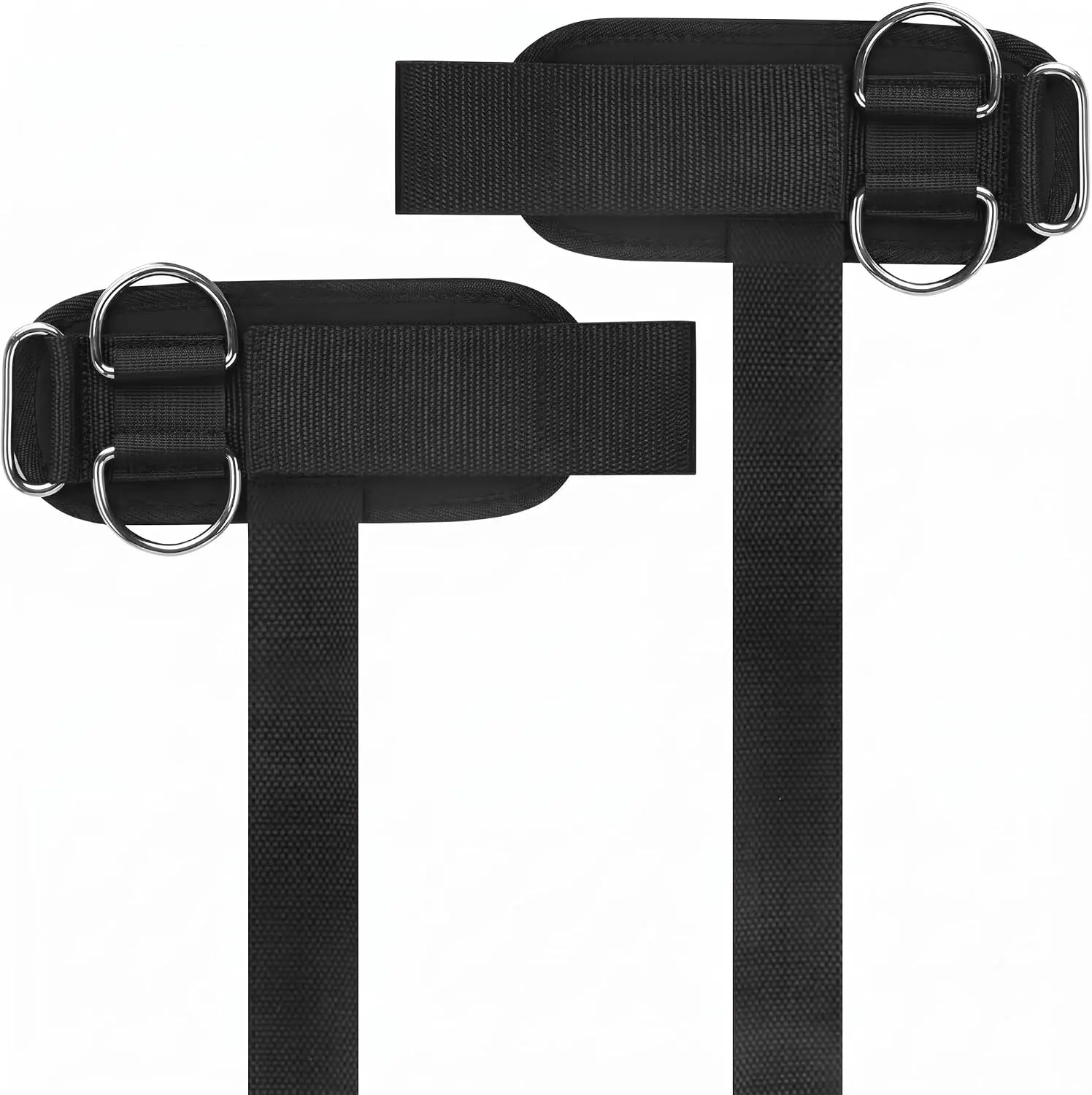 Lifting Straps with Dual D-Rings, 5mm Padded Weightlifting Straps | Dual Steel D-Rings, 5mm Padded Support, Non-Slip Grip, For Cable Machines, Deadlifts & Pull-Ups, hand