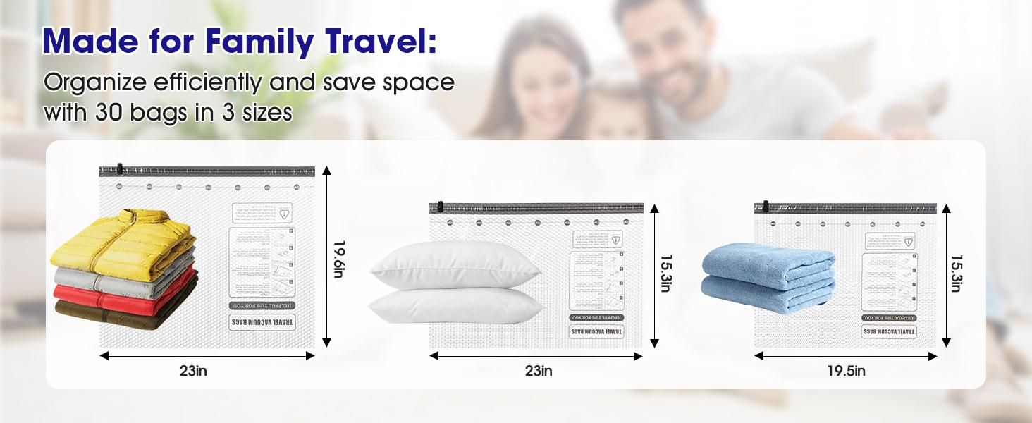 【2026 Upgraded】X7 Cordless Travel Vacuum Storage Compression Bag Set with Rechargeable air Pump 9/15 Pack Waterproof & Reusable Compression Packing Bags for 3 Size,140L/Min Powerful Air Removal,Perfect for Carry-On Suitcases Mother’s Day Gift Idea