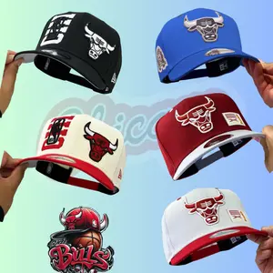 New Era Chicago Bulls White Red Snapback Hat Oversized Bull Logo NBA Patch Adjustable Streetwear Baseball Cap Unisex Men Women, Classic Sport Style Premium Quality Fast US Shipping 2026