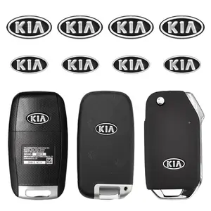 14/17mm Car Key Stickers Car Key Accessory Auto Control Keychain Emblem Accessories For Kia Rio Ceed Sportage Sorento Seltos Picanto Optima K2 K3S