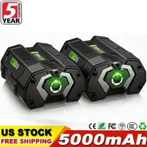 2/1 Pack 5.0Ah Replacement Battery for EGO 56V Battery Compatible with EGO 56 Volt Battery Tools Lawn Mower Leaf Blower