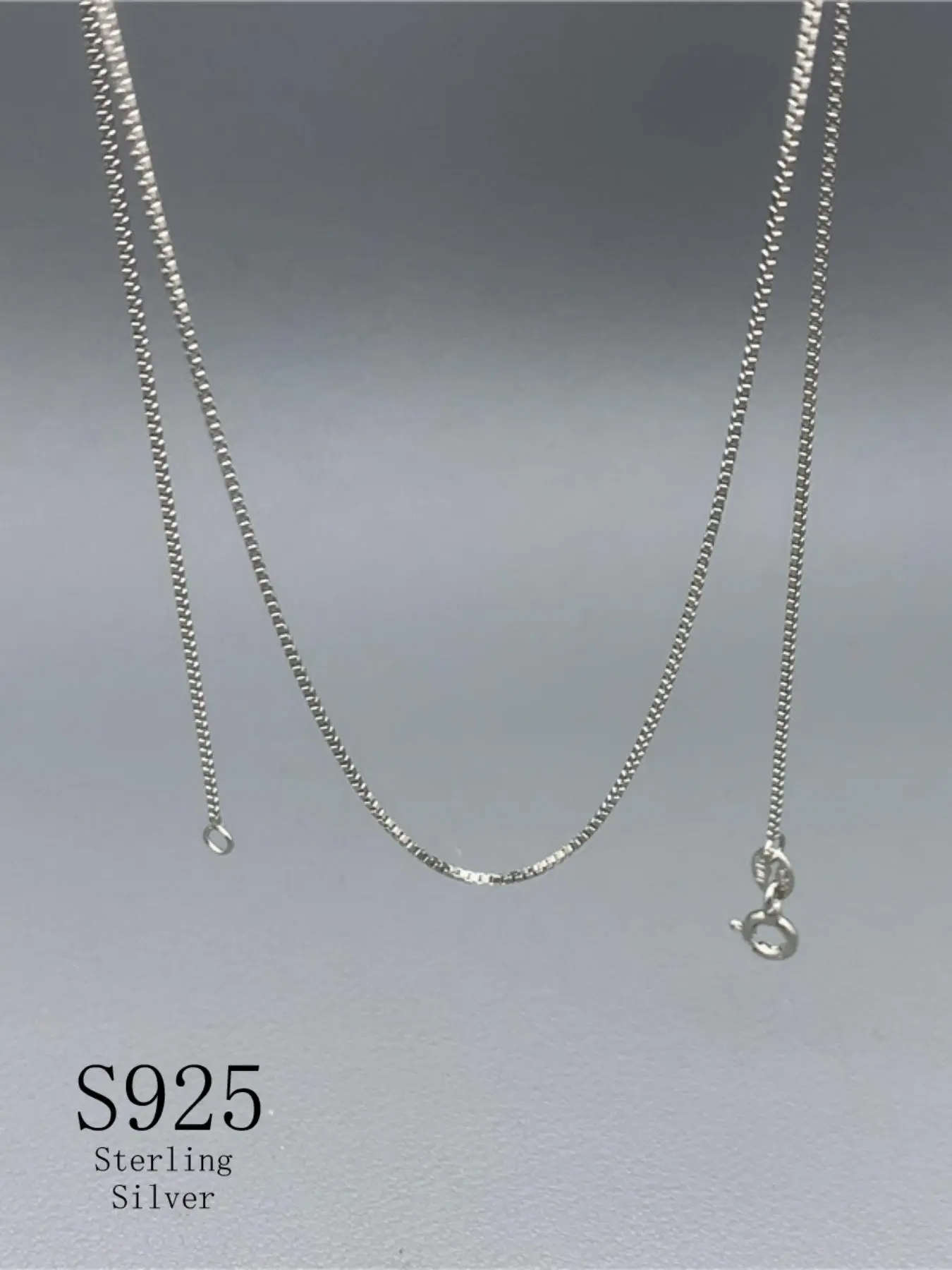 S925 Sterling Silver Women's Elegant Chain Necklace, Exquisite Trendy Chain Necklace, Chic Gorgeous Jewelry As Gift for Girlfriend