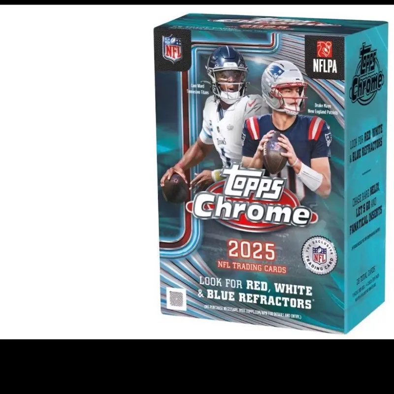 Tops chrome blaster box NFL