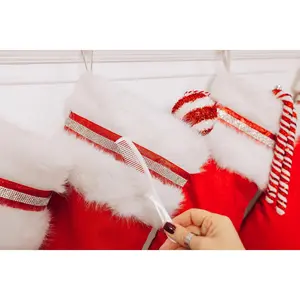Red Designer Christmas Stockings