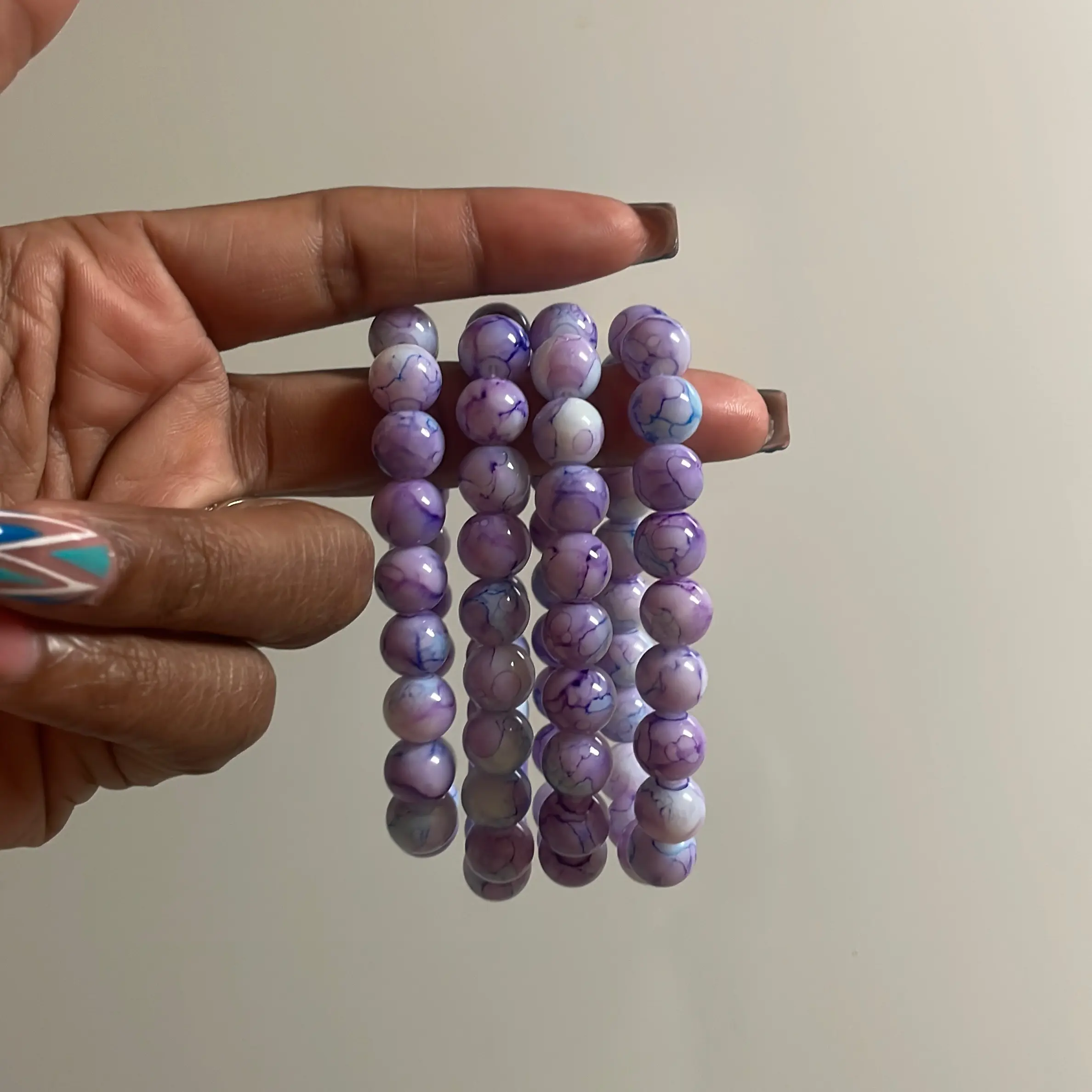 Purple Marble bracelet