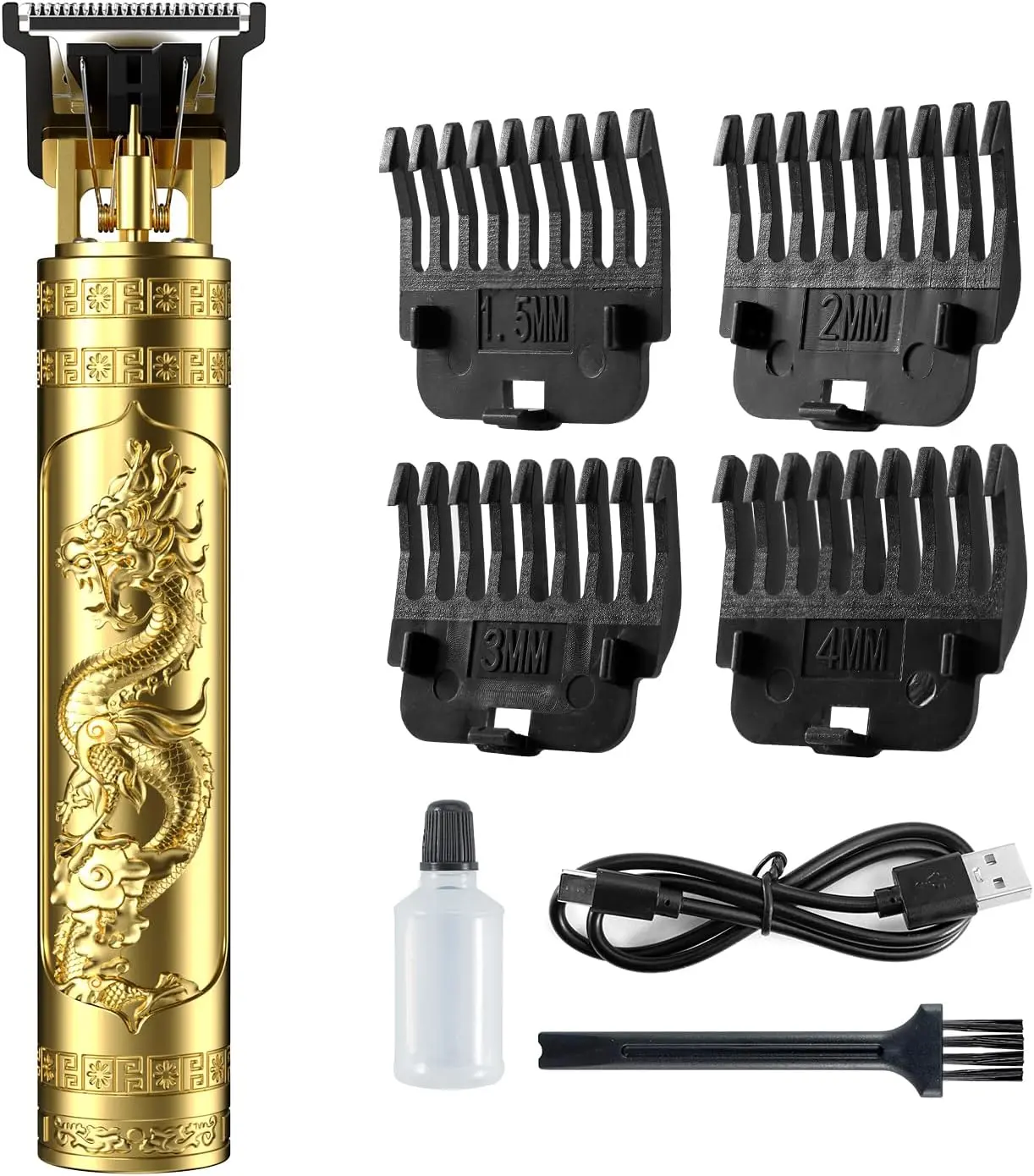 Professional Cordless Hair Clipper and Beard Trimmer for Men - Rechargeable T-Blade Electric Shaver for Hair Cutting, Detailing & Styling - Ideal Men's Gifts