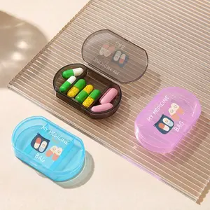 Personalized Portable Capsule Storage Box, Vitamin Organizer, Supplement Organizer, Creative Letter Design for Jewelry and Small Items, Ideal for Travel and Outdoor Activities