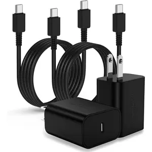 2Pack 45W USB C Charger for Samsung Galaxy S24 Ultra, Super Quite Fast Charging Type C Block with 6 FT C to C Cord for Samsung Galaxy Tab S9 S8 S23 Ultra S22 Ultra