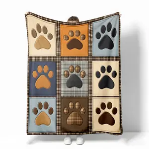 Soft Flannel Blanket for Dogs Novelty Pet Accessory Perfect for Home Travel Ideal Gift for Pet Lovers