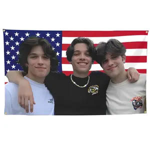 USA flag 3X5 Ft With Four Brass Grommets Funny Decoration  Merch for College Bedroom Room Dorm Wall Party Poster flag