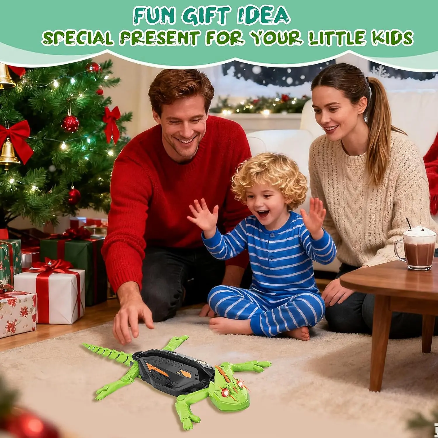 Christmas Gift Season Remote-Controlled Bionic Gecko/Dinosaur Wall-Climbing Robot Toy for Boys & Girls Fun Imaginative Play Ideal Gift