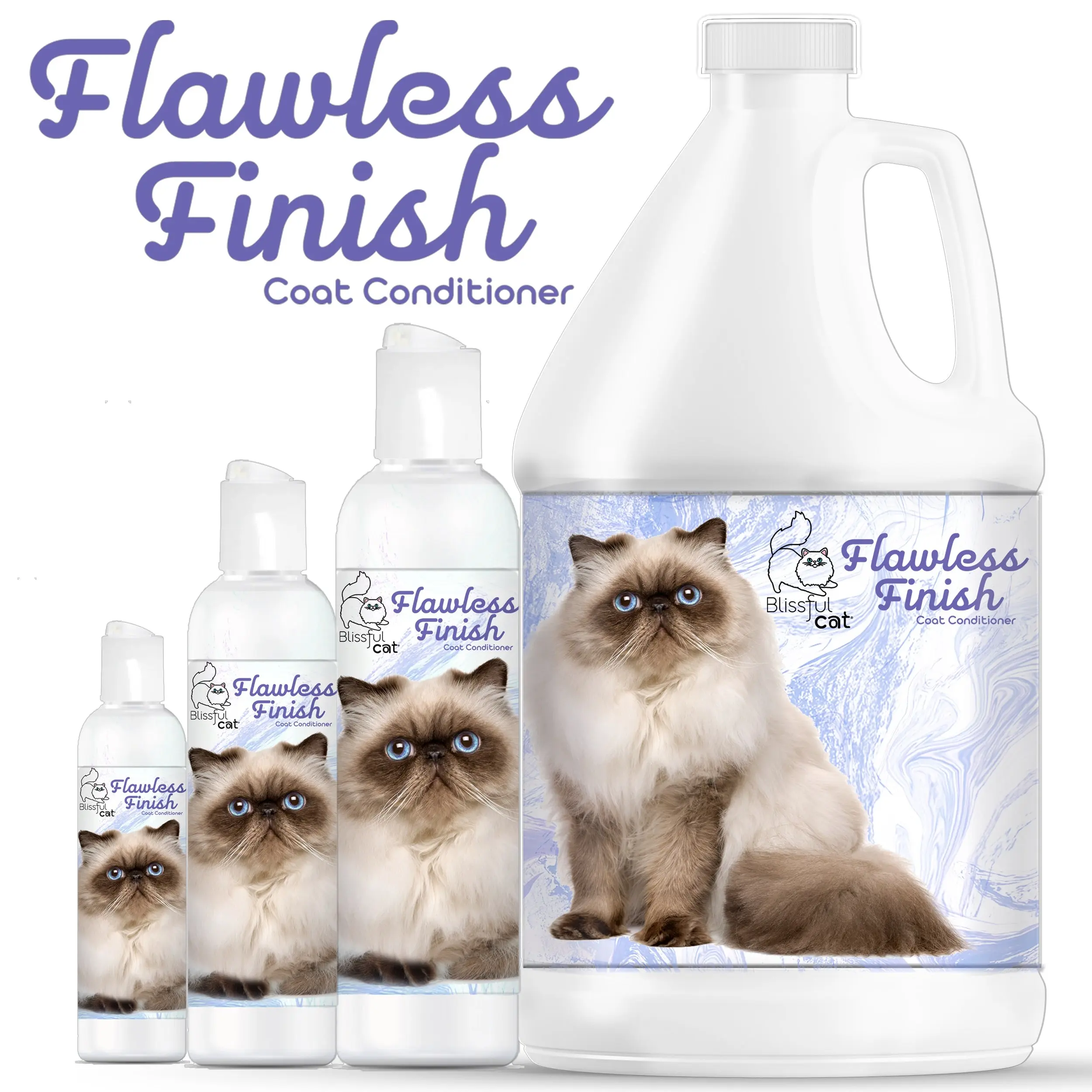 Flawless Finish Cat Coat Conditioner, Perfect for Heavily Matted and Tangled Hair