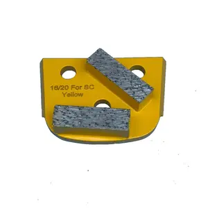 Diamond grinding disc 16/20 hard bond 2 segs for concrete floor prep used on Lavina slide-on grinding machines