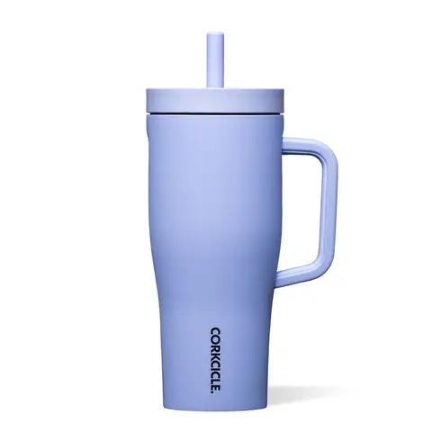 22oz Leak-Proof Insulated Reusable Water Tumbler with Silicone & Straw Lids - Portable Cupholder-Fit Drinkware, Coffee Tumbler for School, On-the-Go Use, Keeps Cold for 20 Hours