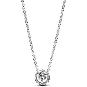 Pandora Sparkling Round Halo Pendant Collier Necklace 391174C01-45