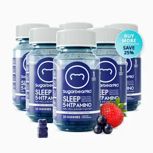 SugarbearPRO Sleep 5-HTP Amino Vegan Vitamin Gummies - 6 Month Supply + Free Gift