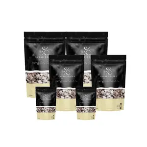 Sugar Coated 6-Pack Variety Pack Vanilla Chocolate Square Bites (2x 1oz, 2x 4oz, 2x 8oz Bags)