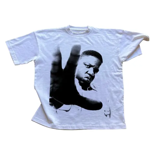 BIGGIE 90S EAST COAST HIP HOP RAP TEE, Y2K Pop Culture, Vintage Band Tee