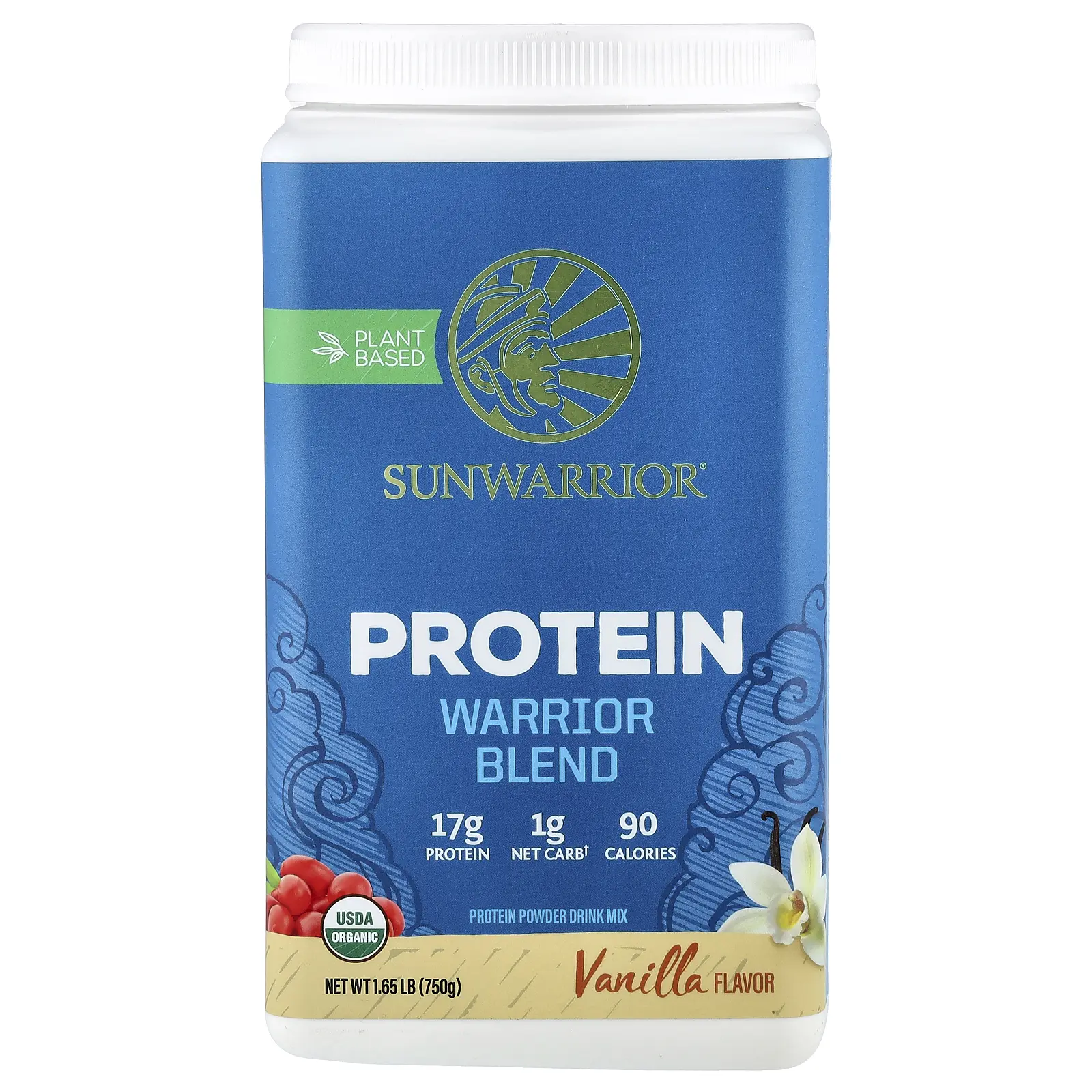 Sunwarrior Warrior Blend, Protein, Vanilla, 1.65 lb (750 g) Sunwarrior Warrior Blend, Protein, Vanilla, 1.65 lb (750 g)