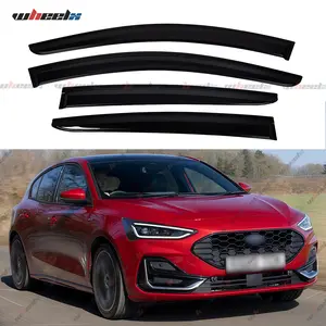 2019-2023 Ford Focus Sedan - Side Window Deflectors, 4-Piece Acrylic Rain Guards , Dark Smoke Wind Visors with All-Weather UV Protection, No-Drill Easy Installation