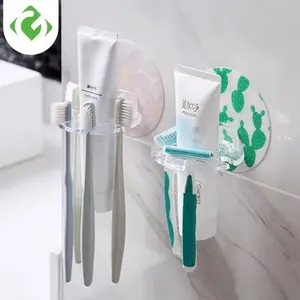 1PC Plastic Toothbrush Holder Toothpaste Storage Rack Shaver Tooth Brush Dispenser Bathroom Organizer Accessories Tools GUANYAO