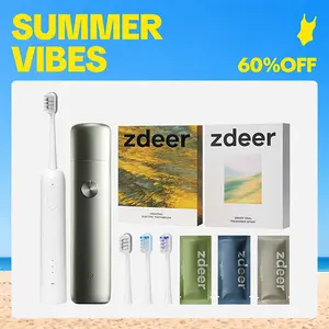 zdeer Smart Oral Care Combo – Sonic Electric Toothbrush & Electric Oral Spray Set, 3 Brush Heads + 3 Flavors Booms, Rechargeable, Alcohol-Free, Fresh Breath Daily Kit for Couples or Travel