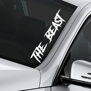 The Beast Windshield Decal Sticker Script Vinyl Import Diesel Turbo Low Car Turbo Diesel Lettering Bumper Sticker Drift Fresh Detailed Stance Fitment 4x4 22" w