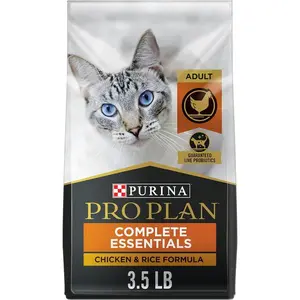 High Protein Cat Food With Probiotics for Cats, Chicken and Rice Formula - 3.5 lb. Bag