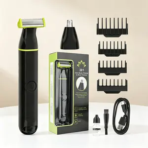 Electric Nose Hair Trimmer, Sleek Minimalist Design, 360° Floating Blade, Safe Mucosa Protection, Ideal for Men's Grooming & Personal Care