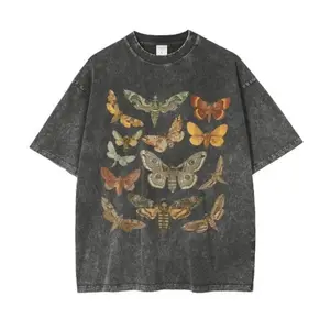 Cottagecore TShirt for Men With Moths on, Insect Shirt, Forest Grunge Shirt, Moth Man Shirt, Mothman tSHirt, Entomologist Shirt, Entomology Distressed Festive
