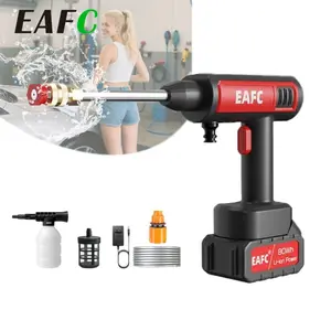 US Plug 80Wh Portable Cordless High Pressure Washer Electric Car Wash Machine, car washer High Power Spray Cleaning, Foam Cannon Car Wash Tools, Rechargeable Lithium Battery Wireless Washer Water Gun for Cleaning Car Patio Yard