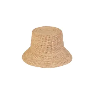 Lack of Color The Inca Bucket – Natural Raffia Straw Bucket Hat, Hand-Crocheted Sun Hat