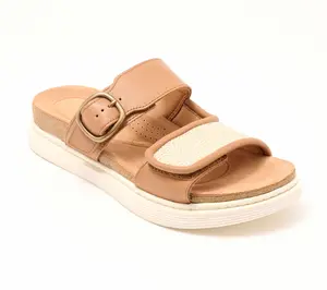 Clarks Artisan Leather Slide Sandals -Arwell Step