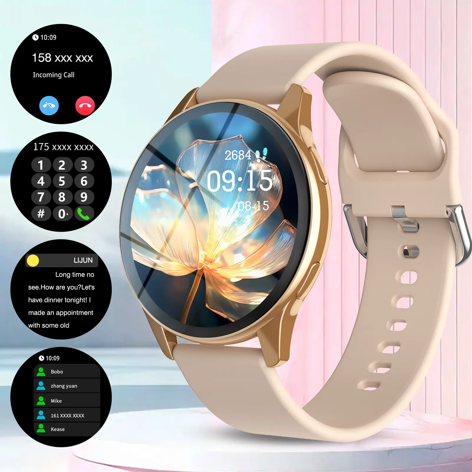 Multifunctional Smart Watch, Fashion Digital Watch with Heart Rate Monitoring and Sleep Tracking, Sports Watch for Women & Men, Wearable, Multifunctional Smartwatch
