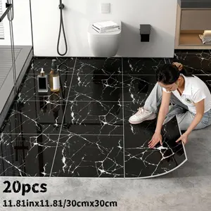 20pcs Thick Foam Self-Adhesive Wall Tiles, Easy Peel & Stick, Cleanable Cutting, Peel And Stick Wallpaper Designs, Home Decor for Living Room, Kitchen, Bedroom, Office