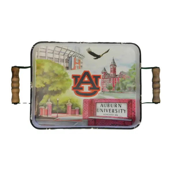 Auburn Campus Enamel Tray
