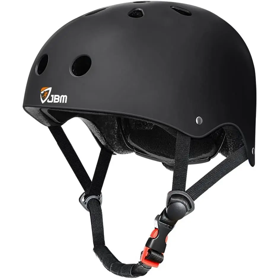 Unisex Skateboard Helmet - Polycarbonate Vented Shell, Lightweight, Adjustable, Multi-Channel Vents, Head Profile Fit, EPS Foam, Cooling, 51-62 cm, 8 Color Options, Large (Ages 16+) for Roller Skating, Scooter Protection Gear