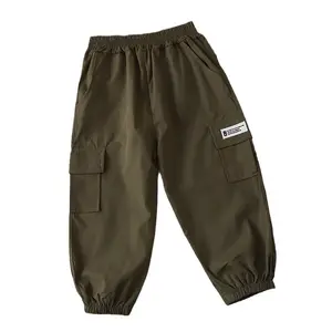 New(New)Cozy Kids Pants! Korean Cargo Joggers with Elastic Cuffs Soft Fabric for Active Littles #       KidsOOTD #       FallEssential