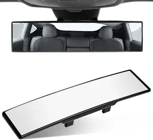 Universal 11.8" HD Anti-Glare Rearview Mirror – Clip-On Wide Angle Panoramic View for Cars, SUVs & Trucks – Enhances Rear Visibility, Reduces Blind Spots