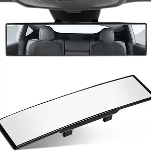 11.8" HD Anti-Glare Clip-On Wide Angle Panoramic Rearview Mirror, Auto Parts Accessories, Vehicle Accessories for Cars, Reduces Blind Spots, Enhances Rear Visibility