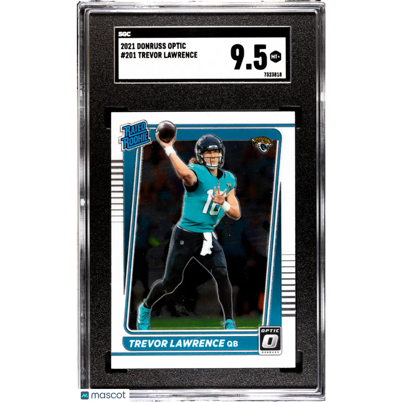 Trevor Lawrence SGC 2021 Donruss Optic #201 Football 9.5