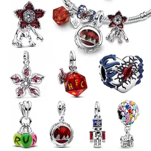 Hellfire Dice Dangle Charm and Glow-in-the-dark Run Personalized Dice Pendant Beads Fits 3mm Bracelet Necklace Women Luxury DIY Jewelry Bling Stylish Accessory