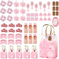 pink makeup brush set
