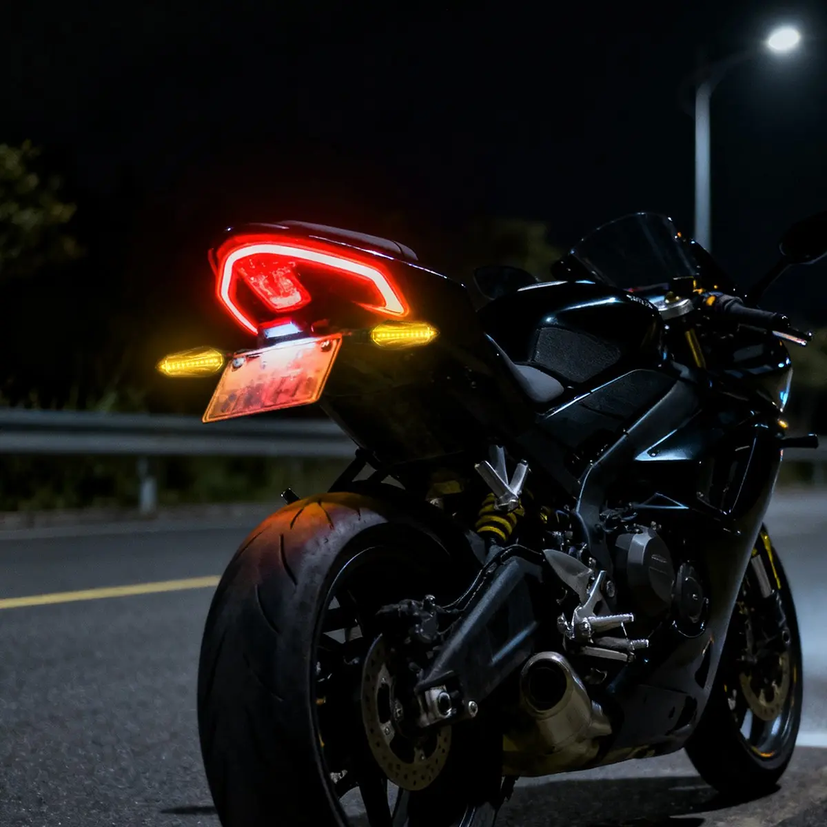 Universal 12V Motorcycle LED Turn Signals, Amber Blinkers, Waterproof LED Daytime Running Lights, Led Driving Lights for Most Motorcycles, Scooters, ATV