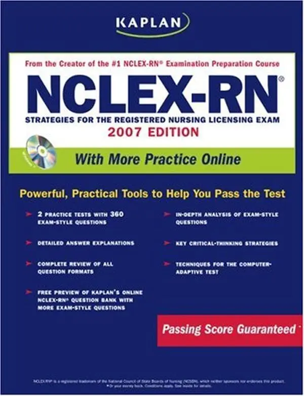 USED-Kaplan NCLEX-RN Exam, 2007 Edition with CD-ROM: Strategies for the Registered Nursing Licensing Exam by Barbara J. Irwin (Paperback)